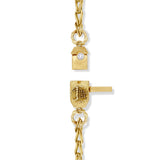 Reliquary | Double Wrap Loop in Loop Bracelet with Fanam Lock